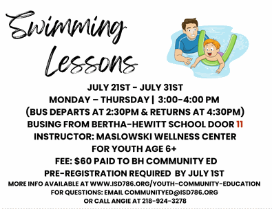 Community Education-Swimming Lessons